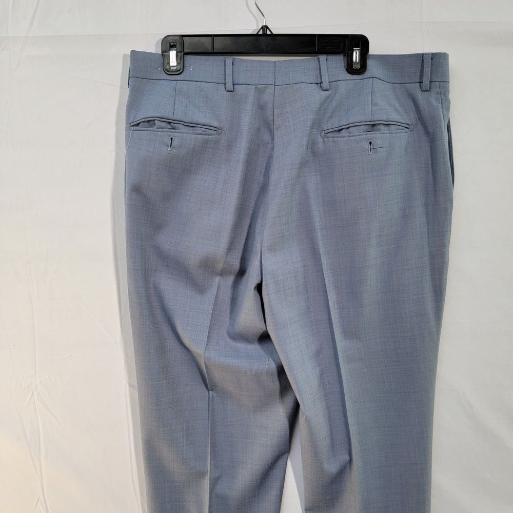 2 Piece Bachrach Super 120's Wool Blend Modern Fit Suit Jacket 40R Pants 36R - Picture 3 of 14